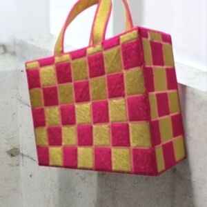 Colorful Checkered Tote Bag